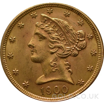 American Gold Half Eagle $5 Liberty Head
