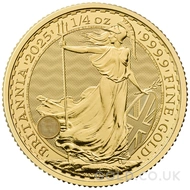 2025 1/4oz Gold Britannia Coin Gift Boxed