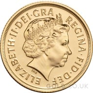 Elizabeth II, Fourth Head - Gold Sovereign