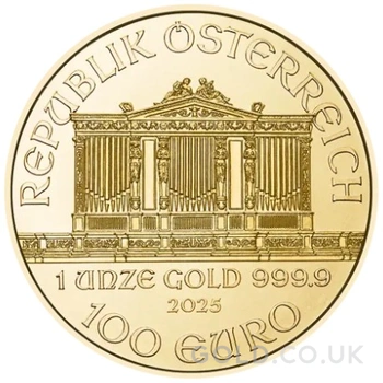 2025 Austrian Gold Philharmonic Coin 1oz
