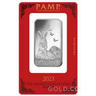 1oz PAMP Silver Year of the Rabbit (2023)
