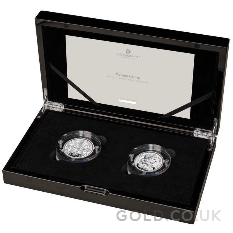 2023 Petition Crown 2oz Silver Proof Two Coin Set Boxed
