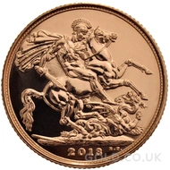 2013 Gold Sovereign Coin Elizabeth II