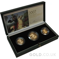 2007 Gold Proof Sovereign Three Coin Boxed Set