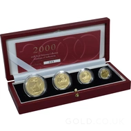 Proof Gold Britannia 4-Coin Box Set (2000)