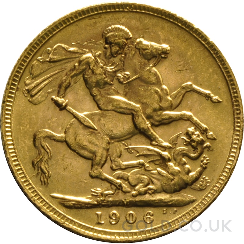 1906 Gold Sovereign Coin Edward VII Melbourne