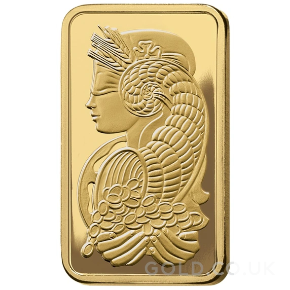 5g Gold Bar Lady Fortuna Minted PAMP