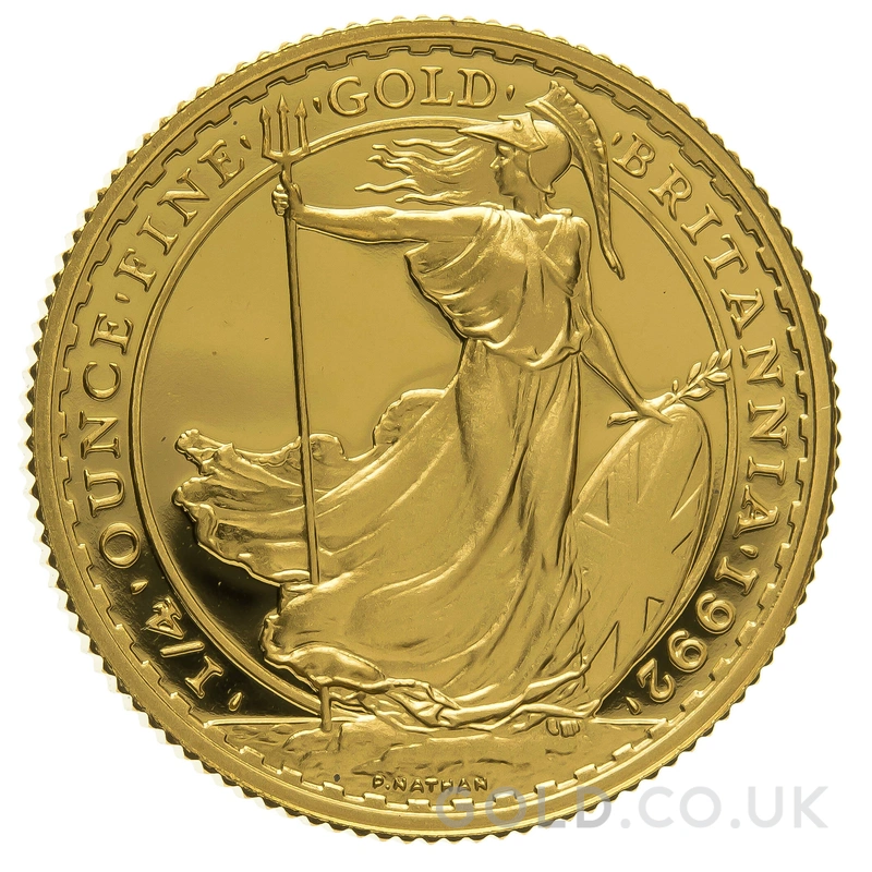 1992 Proof 1/4oz Gold Britannia Coin