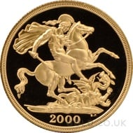 Gold Proof £2 Two Pound Double Sovereign (2000)