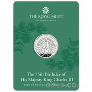 75th Birthday of King Charles III 1/2 Ounce Proof Silver Coin (2023)