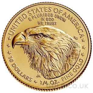 Quarter Ounce American Eagle Type II Gold Coin (2021)