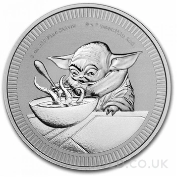 2022 1oz Star Wars Silver Coin Grogu Baby Yoda