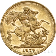 1879 Victoria Young Head Gold Sovereign (Sydney Mint)