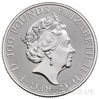 2022 1oz Queen's Beasts Platinum Completer Coin
