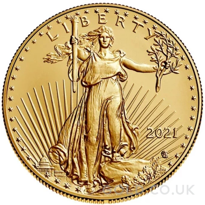 2021 American Eagle Gold Coin 1oz Type II