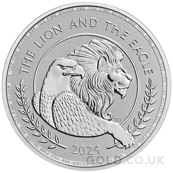 2024 The Lion and The Eagle 1oz Silver Coin