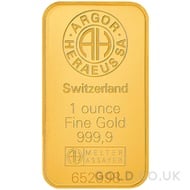 1oz Argor-Heraeus Gold Bar