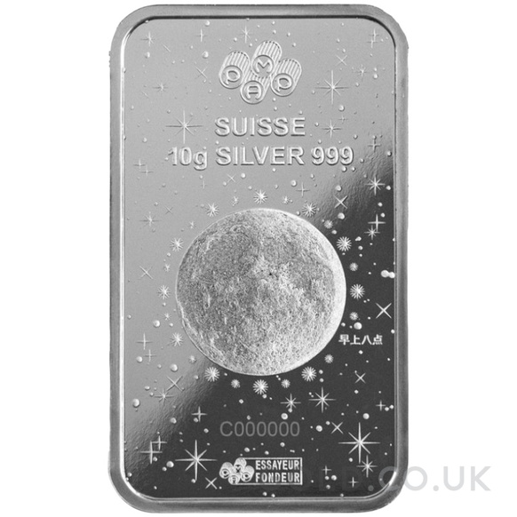 10g Silver Bar 2024 Year of the Dragon PAMP