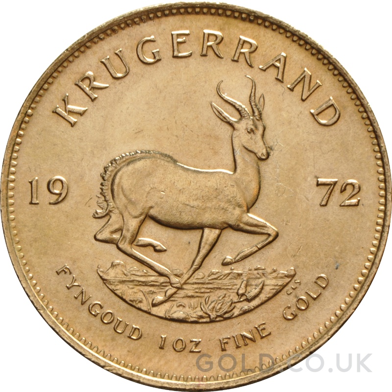 1972 Krugerrand Gold Coin 1oz