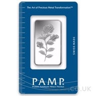 20g PAMP Rosa Silver Bar