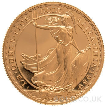1989 Proof 1/2oz Gold Britannia Coin