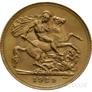 1929 Gold Sovereign Coin George V (SA)