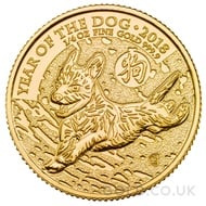 Gold Year of the Dog 1/4oz (2018)