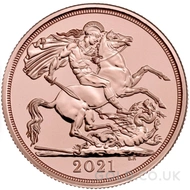 2021 Gold Double Sovereign Coin Elizabeth II