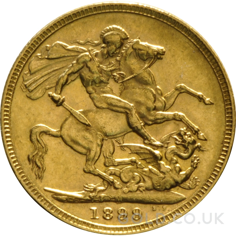 1899 Gold Sovereign Coin Queen Victoria Old Head Melbourne