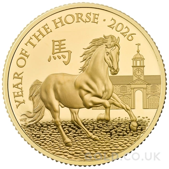 2026 Royal Mint 1oz Year of the Horse Proof Gold Coin Boxed