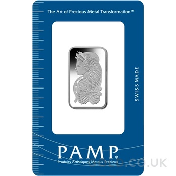20g Platinum Bar PAMP Lady Fortuna Minted