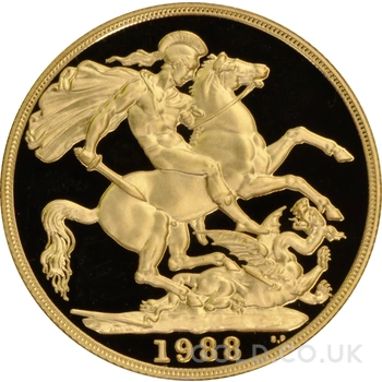 1988 Proof £2 Coin Gold Double Sovereign
