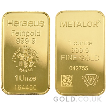 1oz Gold Bars (Pre Owned)