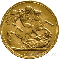 1913 George V Gold Sovereign (Perth Mint)