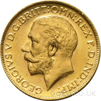 1925 Gold Sovereign Coin George V Melbourne