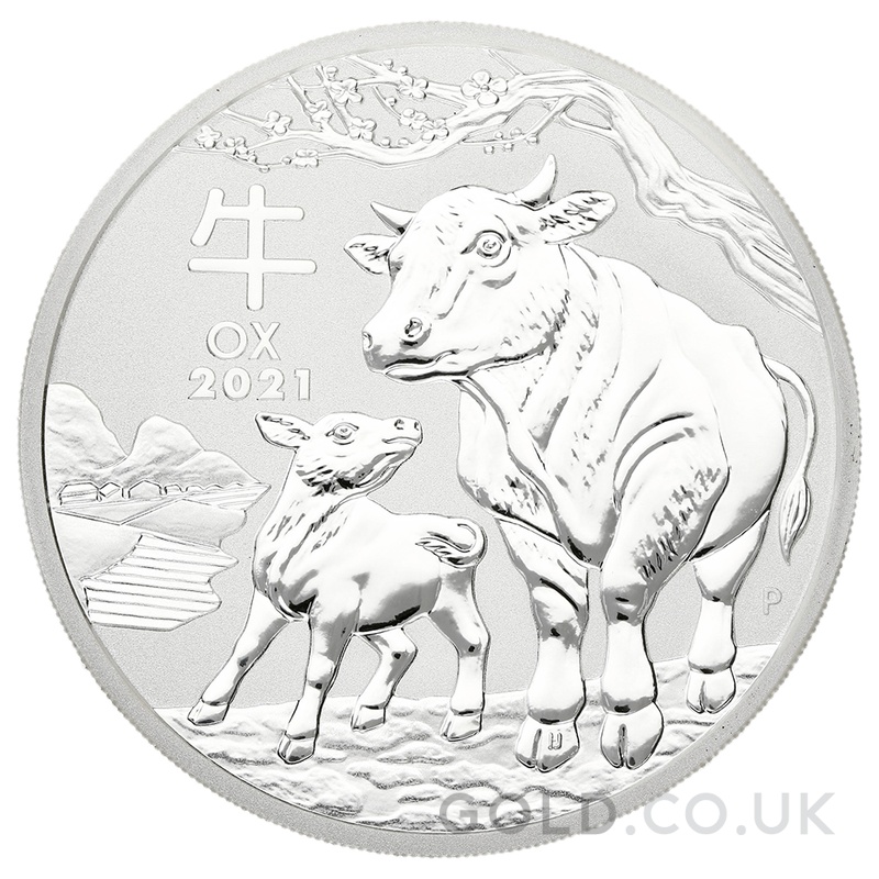 2021 Year of the Ox Silver Coin 2oz Perth Mint Australian Lunar Series
