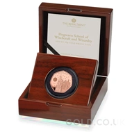 2022 Hogwarts School Fifty Pence Proof Gold Coin Boxed