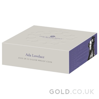 2023 £2 Piedfort Proof Ada Lovelace Silver Coin Boxed