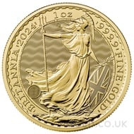 Gold Britannia One Ounce Coin (2024)