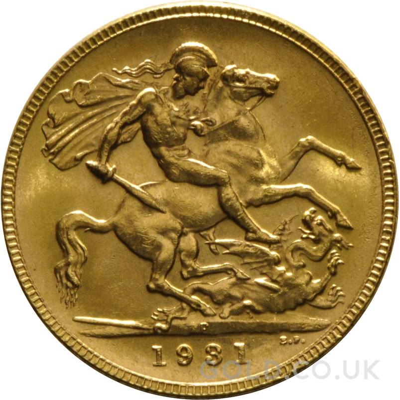 1931 Gold Sovereign Coin George V Perth