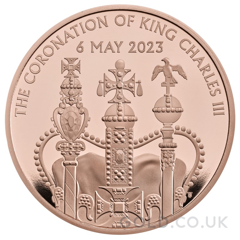 2023 £5 Gold Crown Coronation of King Charles III Proof Coin Boxed