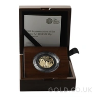 2018 Representation of the People Act Fifty Pence Proof Gold Coin Boxed