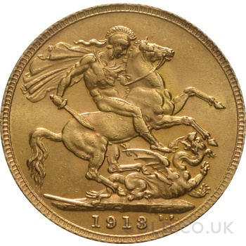 1913 Gold Sovereign Coin George V