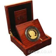 2017 Platinum Wedding Anniversary - 5oz Proof Gold £10 Coin Boxed