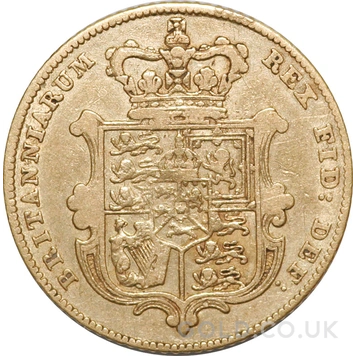 1827 Gold Half Sovereign George IV