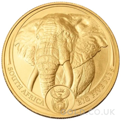 2025 Elephant Gold Coin Big Five Series 1oz