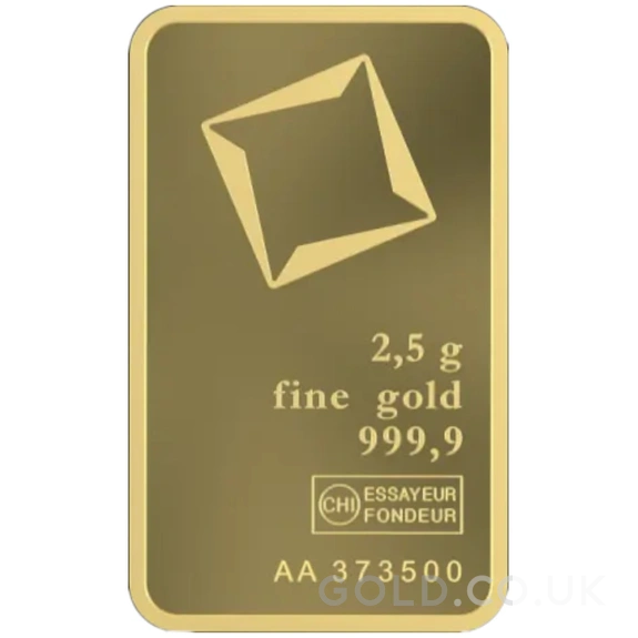 2.5g Gold Bar Valcambi