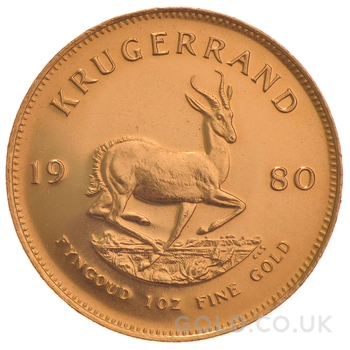 1980 Krugerrand Gold Coin 1oz