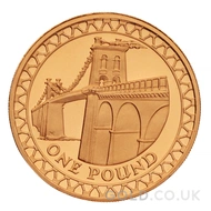 2005 One Pound Gold Coin -Menai Straights