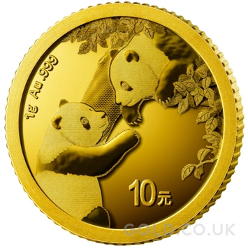 2023 1g Chinese Panda Gold Coin